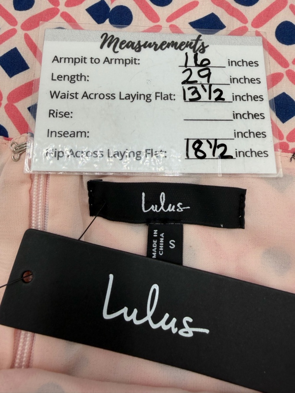 Lulus NWT “Charming Desire” Pink Geo Print Ruched Sleeveless Mini Dress. Small. - Picture 13 of 14